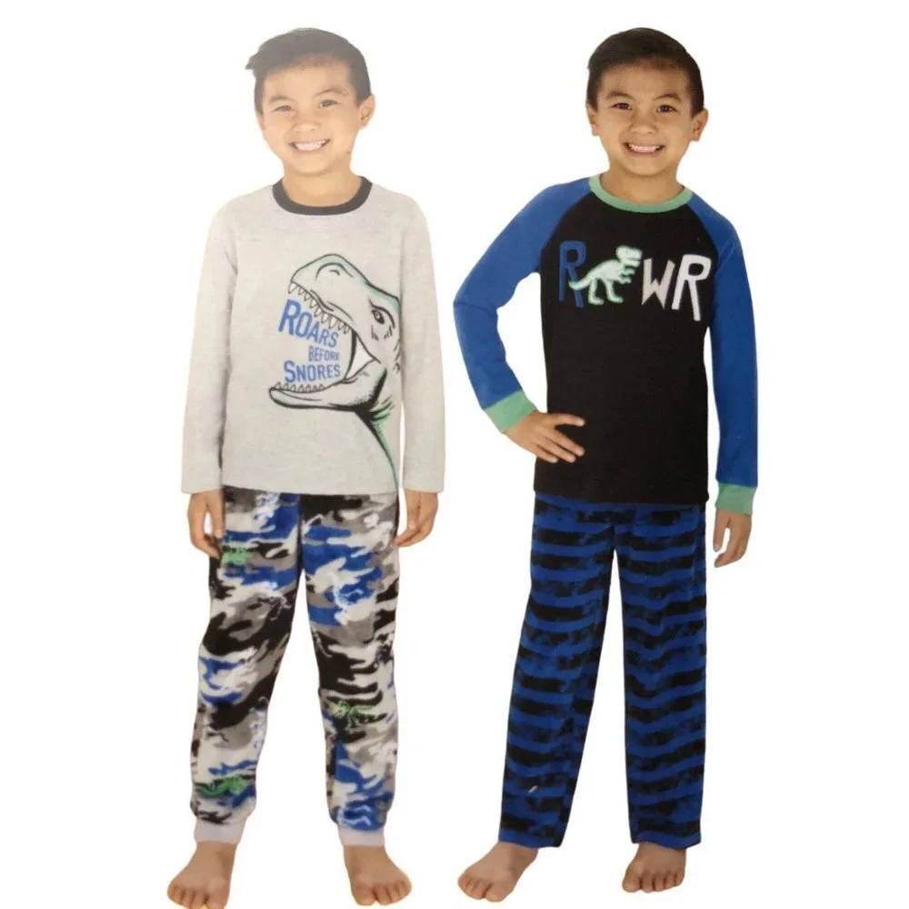 Member's Mark 4-Pc Boy's Fleece Pajamas 